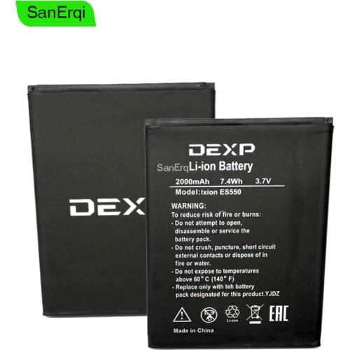 Ixion ES550 2000mAh Battery for DEXP Ixion ES550 mobile phone Battery SanErqi