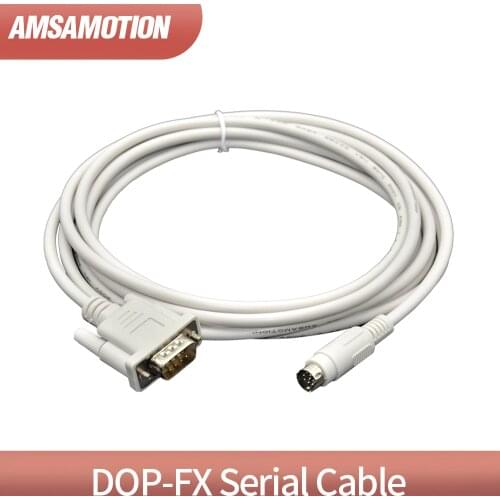 DOP-FX Suitable Delta DOP HMI Connect Mitsubishi FX Series PLC Programming Cable DOP A-FX DOP B -FX