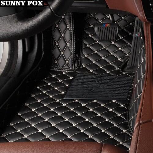Car floor mats for Nissan Rouge X-trail Murano Qashgai Altima Sentra Versa 5D leather car styling floor rugs liners