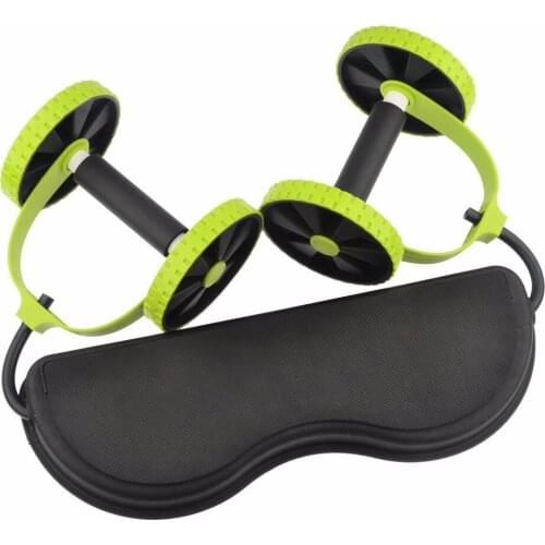 Abdominal Fitness Equipment Double Wheels Roller Core Trainer Exerciser Equipment S.P.F.121501 Free Shipping