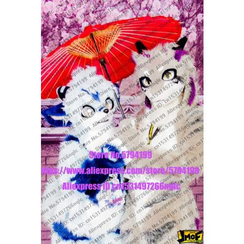 Customized Available REAL PHOTO dx0021 head CAT full sets husky dog Suit fursuit Costume fox Party Carnival Gift