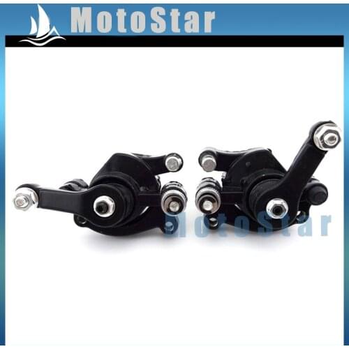 Pocket Bike Front + Rear Disc Brake Caliper Set For 2 Stroke 47cc 49cc Chinese Mini Scooter Kids Dirt Bike Baby Crosser Minimoto