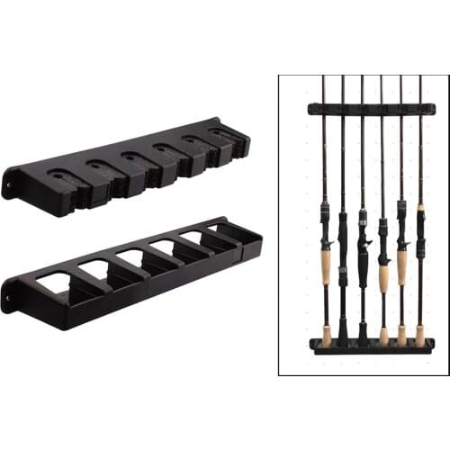 Fishing rod bracket fishing tackle wall-mounted fishing rod storage fixed bracket fishing pole bracket wall-mounted garage