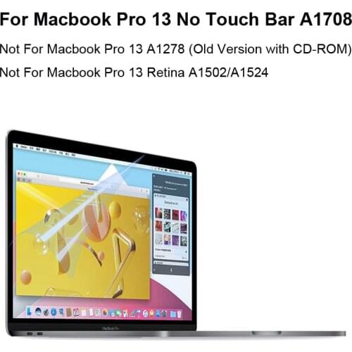 Matte Anti Glare Screen Protector for macbook Pro 13 No TouchBar A1708 screen cover Film macbookpro No Touch bar 13.3 inch