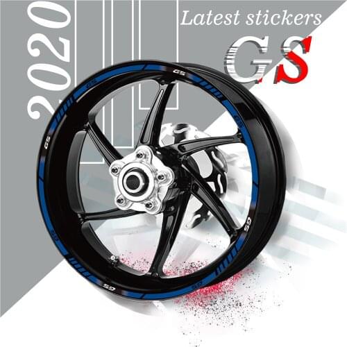 New sale Motorcycle tyre Stickers inner wheel reflective decoration decals For BMW GS gs 17inch g310 f700 f800 f750 f850 f650