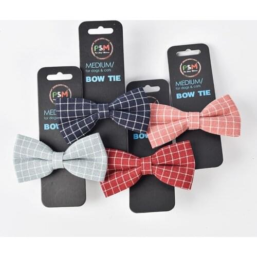 New bow tie collar small cats and dogs adjustable British style bow tie pet accessories cat necklace cats products for pets