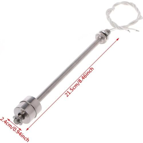 Stainless Steel Float Switch Tank Liquid Water Level Sensor 110V 220V 220mm 10W New