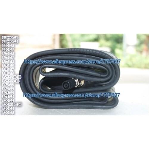 Various styles Inner tube Motorcycle inner tube 110/90-16/130/90-15 and 2.50/2.75/3.00/3.25/3.50/3.75/4.00-10/12/14/15/17/18/19