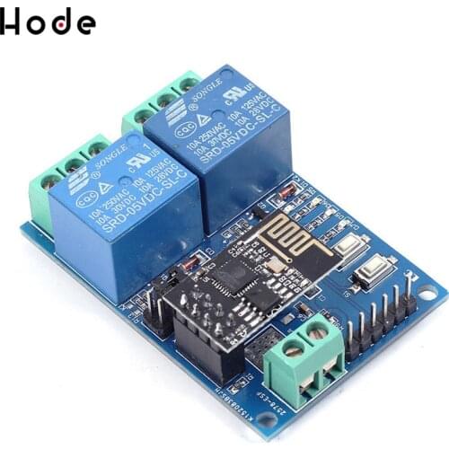 12V 5V ESP8266 ESP-01 2 Channel WiFi Relay Module 2 Channel Relay Module For IOT Smart Home