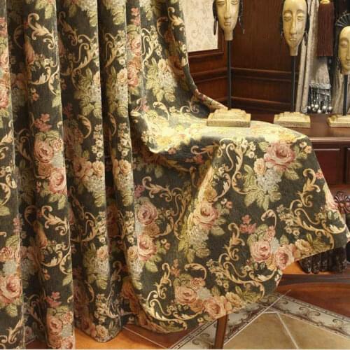 For the rooms door luxury green blackout Blind living room curtain drapes curtain for bedroom curtains curtains for living room