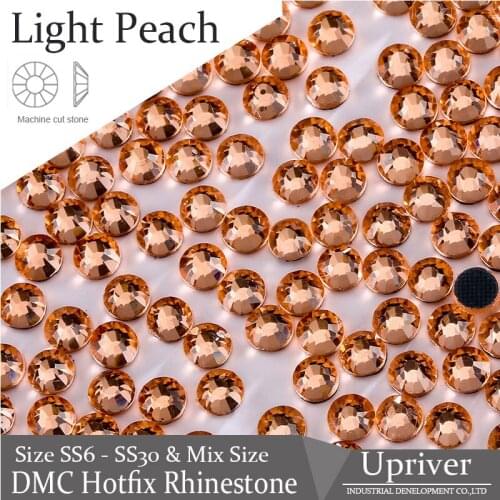 Iron On Bright Stones Loose SS20 Light Peach Hotfix Rhinestones 1440pcs For Garment Accessories