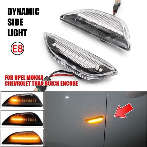 Streamer LED Turn Signal Side Marker Lamp Repeater Indicator Light For Opel Mokka Mokka X Chevrolet Trax Buick Encore 2013-2020
