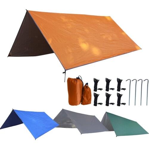 Outdoor Canopy Portable Tent Waterproof Tent Tarp UV Protection Hammock Rain Fly Multifunctional Sun Shelter For Camping