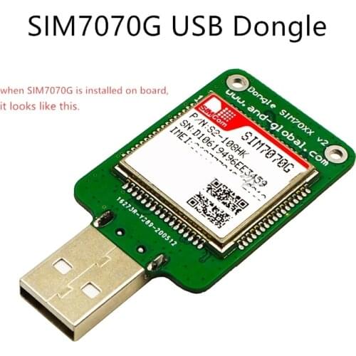 New original USB Dongle SIM7070G-H 4G LTE Cat4 module Testing Kit supports LTE CAT-M1,NB-LOT,GPRS and GNSS,Galileo,QZSS