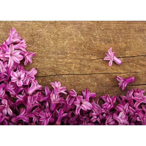 Vinyl Custom Photography Backdrops Flower and wood planks Theme Photo Studio Background DS20220-1