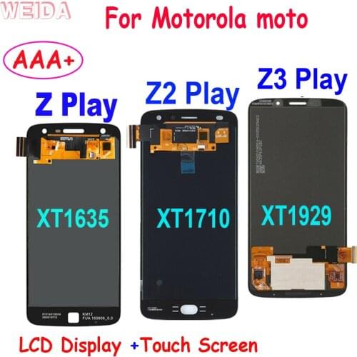 AAA+ LCD For Motorola moto Z Play XT1635 Z2 Play XT1710 Z3 Play XT1929 LCD Display Touch Screen Digitizer Assembly Replacement