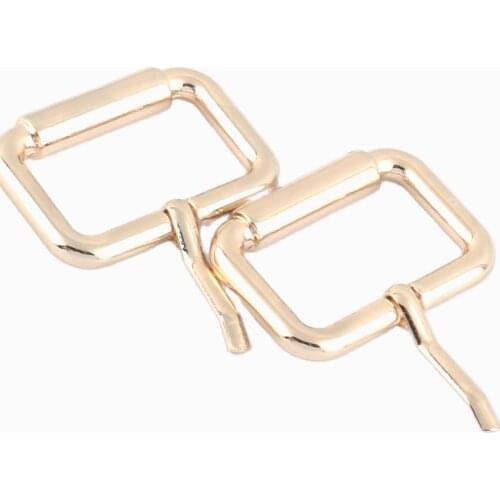 1''inch Light gold Pin Buckle Belt Buckle Purse Strap Buckle Single Prong Buckle Strap Adjuster Center Bar Buckle for webbing