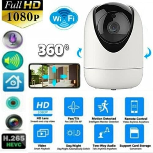 Home Indoor Security WiFi Camera Surveillance Dome 1080P CCTV IP Wireless Cam Security Monitor Wireless Camera Accessories