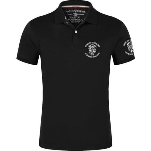 2020 Sons Of Anarchy Shirts Mens SOA Short Sleeves SAMCRO TShirts Brand Tees Male Cotton Casual Customize Sport Streetwear