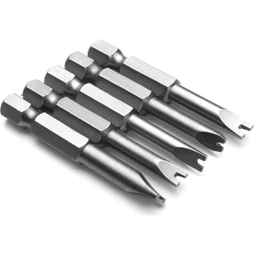 5pcs U Shaped Screwdriver Bits 1/4 Inch Hex Magnetic Screw Driver Set 50mm Length U4 U5 U6 U7 U8 For Hand Tools