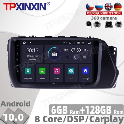 6+128GB PX6 Android 10.0 Car Radio For Hyundai Solaris 2017 2018 Multimedia Video Player Navigation GPS Auto 2Din 2 Din No DVD