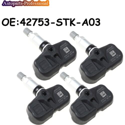 4 pcs/lot Auto Parts 42753-STK-A03 42753STKA03 PMV-107G 42753-STK-A02 For Acura MDX Honda Pilot 07-15 TPMS Tire Pressure Sensor