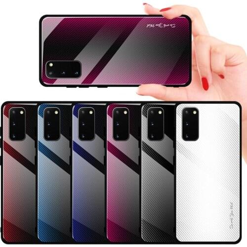 Phone Case for Samsung Galaxy A50 A70 S10e S20 S10 S9 S8 Plus 10 Lite Tempered Glass Cover for Note 8 9 10 Pro Shockproof Shell