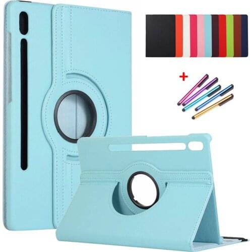 For Samsung Galaxy Tab S7 Plus Case 12.4" 360 Degree Rotating Stand Tablet For Galaxy Tab S7 Plus Case Coque Funda SM T970 T975