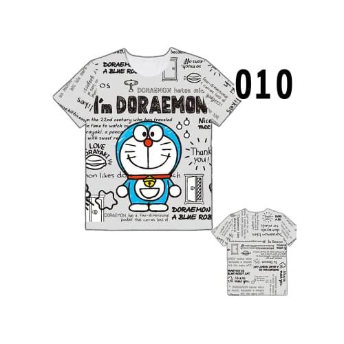 1PCS Doraemon Role Fashion Anime Customized T-Shirts Casual shirt Short Sleeve Summer T-shirt Unisex New Gifts