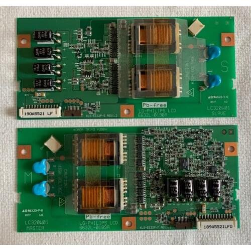 INVERTER BOARD 6632L-0190A, 6632L-0189A / KLS-EE32P-M, KLS-EE32P FOR LG 3200AK TV 1 PAIRS