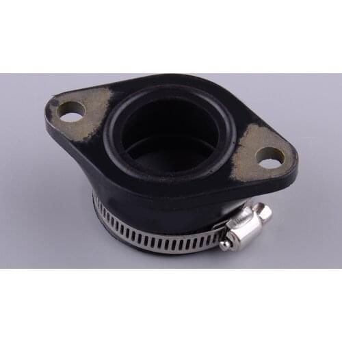2Pcs Carburetor Intake Manifold Flange Adapter Boot Black Fit for PWK 28mm 30mm UTV ATV Motorcycle Dirt Bike Quad
