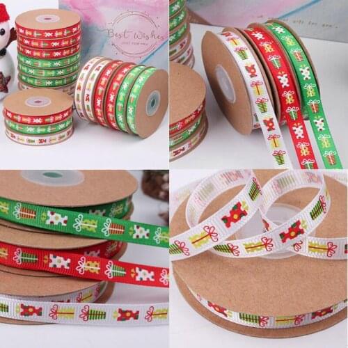 Grosgrain Satin Ribbon For Crafts Bow Ribbons DIY Accessories Christmas Party Decorations Gift Packaging Wrapping 10mm 25yards