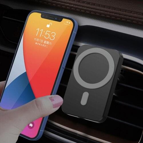 15W Magnetic Wireless Car Charger Mount for iPhone 12mini 12 Pro Max Magsafing Fast Charging Wireless Charger Car Phone Holder