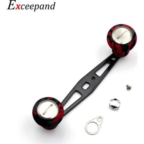 Exceepand Metal Baitcasting Fishing Reel Handle for Abu Garcia Daiwa Low Profile Reel Grips Baitcast Reel Fishing DIY Accessory