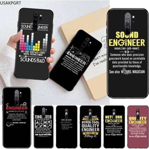 Engineer Humor Definition Custom Soft Phone Case for Redmi Note 9 8 8T 8A 7 6 6A Go Pro Max Redmi 9 K20 K30 Pro