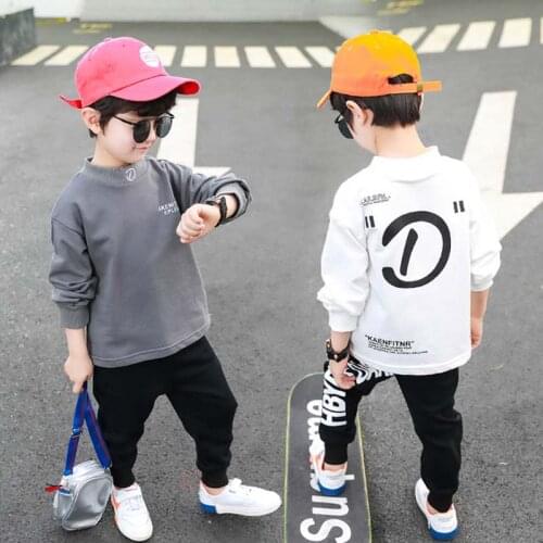 2020 new Spring autumn boy girl clothes sets cotton kids Hoodie+Haren pants 2 piece baby sports clothes Children clothing