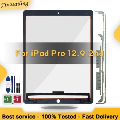 New Touch Screen For Apple iPad Pro 12.9" (2017) A1670 A1671 A1821 Outer Front Glass Panel Repair Replacement With Adhesive