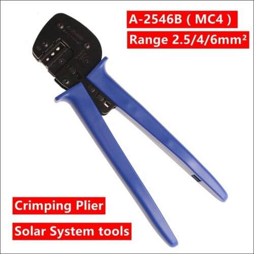 MXITA A-2546B(MC4) crimping tool crimping plier 2 multi tool tools hands Solar Photoroltaic Connector MC3/MC4 Crimping Tool