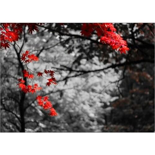 Autumn Leaves Tree Landscape Art print Silk poster Home Wall Decor