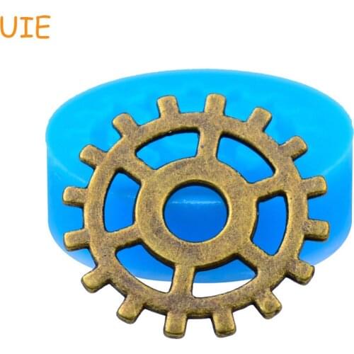 ST002U Steampunk Gears Mold Gear Mold 24mm - Polymer Clay Wedding Cake Cabochon Sugarcraft Molds, Food Safe