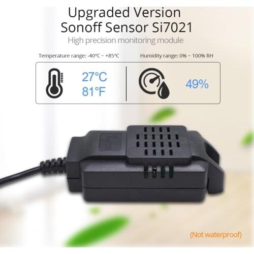 High Precision SONOFF Monitor Si7021 Humidity Sensor Switch Wireless Smart Wifi Temperature Probe Monitoring Remote For TH10 16