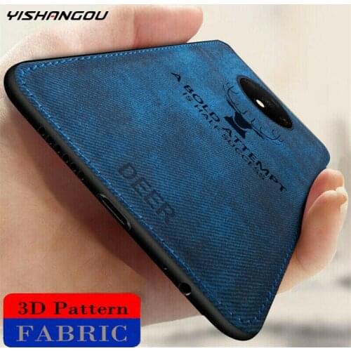 YISHANGOU Cloth Fabric Deer Phone Case For One Plus 7T 8 Pro Soft Silicone PC Back Cases For Oneplus 8 7 Pro Capa