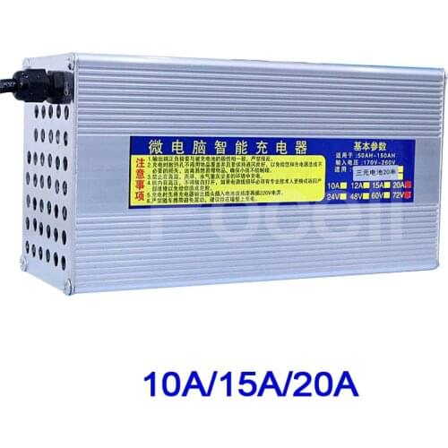 72V 20A 15Acharger 84V 10A Charger 87.6v 15A 24S charger Smart Charger for lithium ion battery lifepo4 LTO lead acid battery