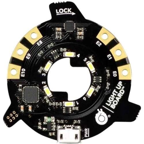 1 pcs x AVR Printed Circuit Bare Conductive Light Up Board LED