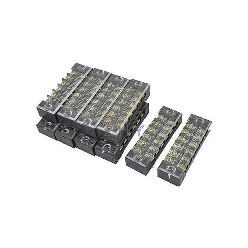 10pcs TB-1506 Two Row 6 Position Terminal Blocks Replacement 600V 15A