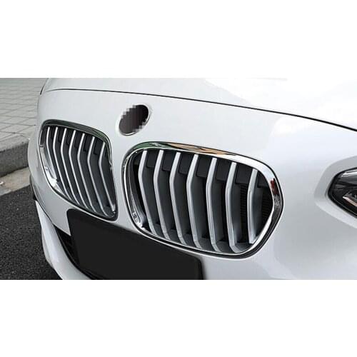 14Pcs Car Front Hood Grill Grille Decoration Strip Trim Styling Car-covers For BMW 1 Series 2017 Exterior Accessories