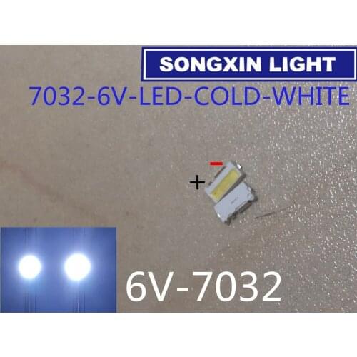 300pcs Fled LCD TV backlight side of the 7032 LED light bead repair TV backlight dedicated 6V FOR SAMSUNG