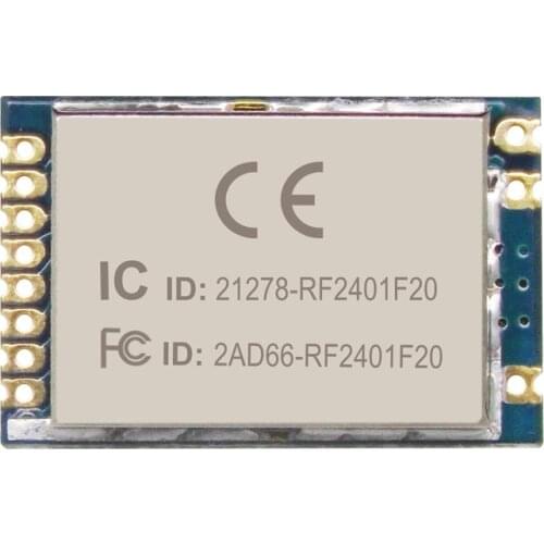 4sets/lot CE / FCC / IC certified RF2401F20 - 20dBm high sensitivity 2.4GHz nrf24l01+ module 100mW 2.4g nrf24l01 pa lna module