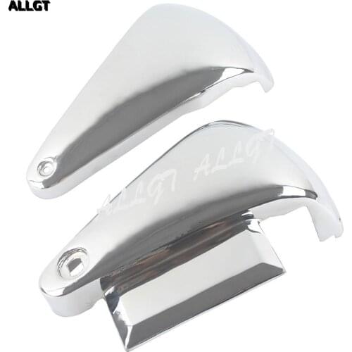 ALLGT Classic Chrome Metal Battery Side Covers for Kawasaki Vulcan Vn800a / Vn800 NEW