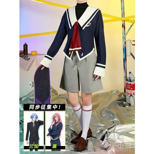 Anime Game SK8 the Infinity MIYA School Uniform Sailor Suit Cosplay Costume Halloween Party Outfit For Women Men 2021 New